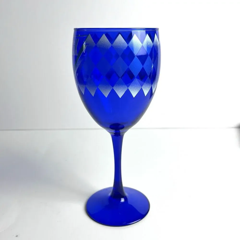 Elvis Presley Heartbreak Hotel Logo Cobalt Blue Wine Glass Holographic Sticker